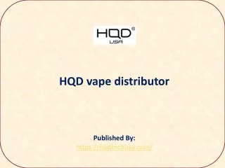HQD vape distributor
