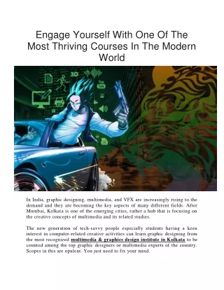 engage yourself with one of the most thriving