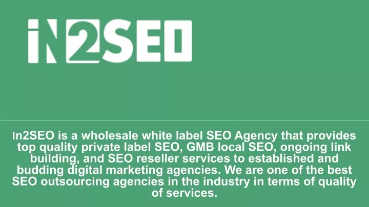 i n2seo is a wholesale white label seo agency