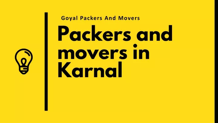 goyal packers and movers