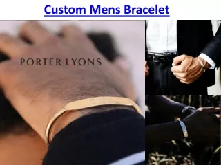 custom mens bracelet