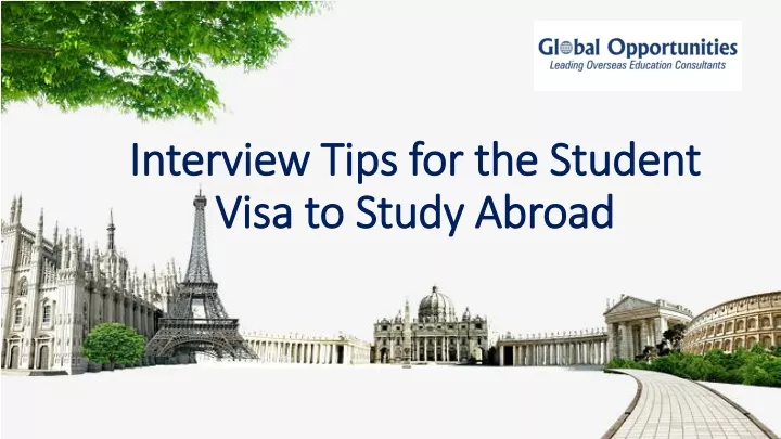 interview tips for the student visa to study abroad