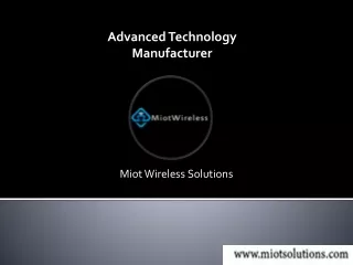 IoT solution company | MIOT solutions