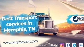 Best Transport Services company in Memphis Tennessee