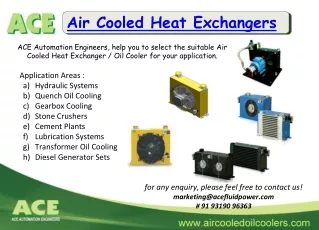 air cooled heat exchangers
