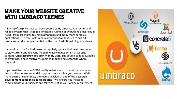 make your website creative make your website