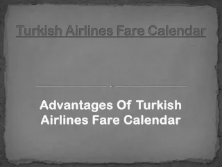turkish airlines fare calendar