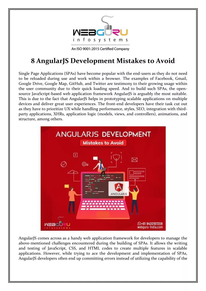 8 angularjs development mistakes to avoid