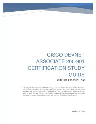 cisco devnet associate 200 901 certification study