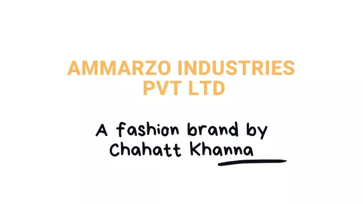 ammarzo industries pvt ltd
