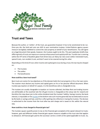 trust and taxes