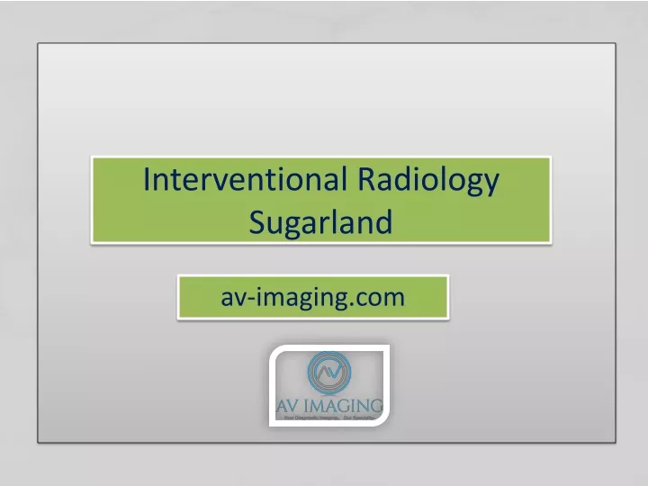 interventional radiology sugarland
