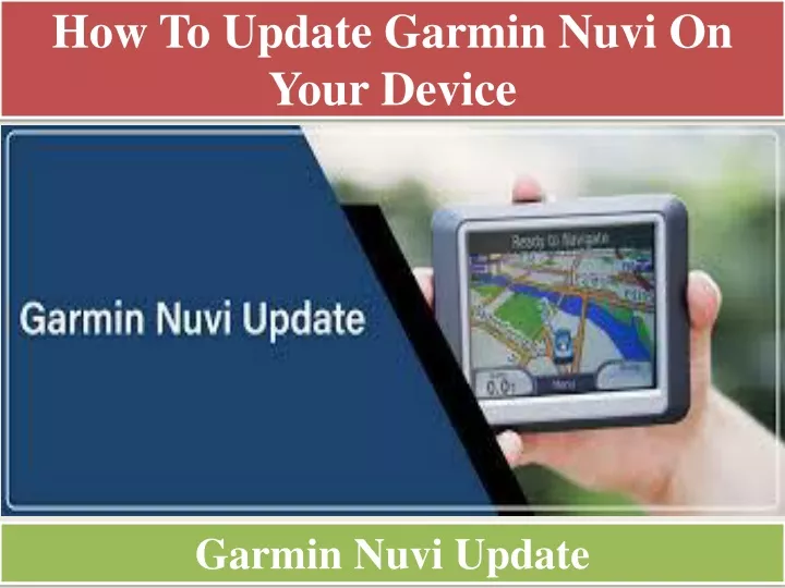 how to update garmin nuvi on your device
