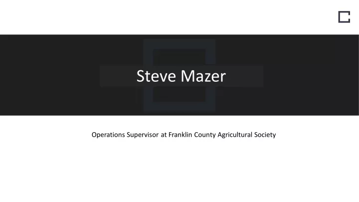 steve mazer