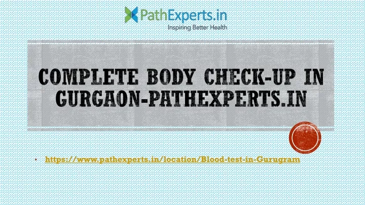 https www pathexperts in location blood test