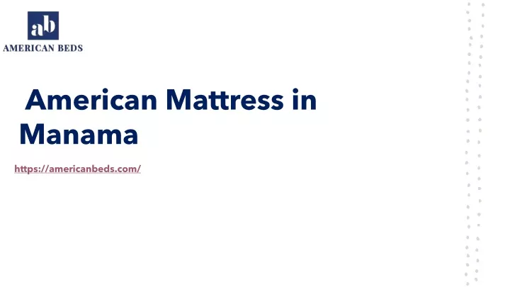 american mattress in manama