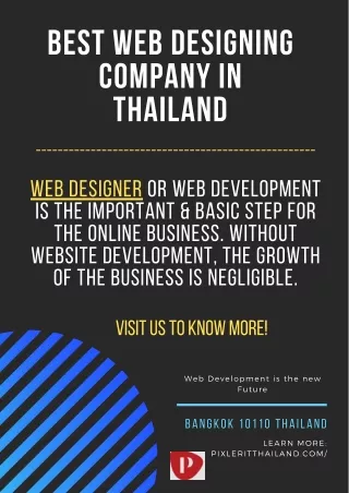 Best Web Designing Company in Thailand