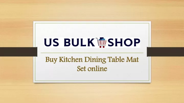 buy kitchen dining table mat set online