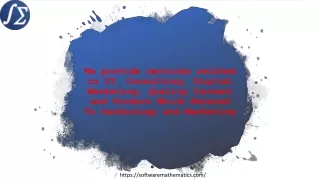 we provide services related to it consulting
