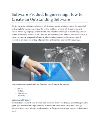 A Product Engineers: How to Create an Outstanding Software