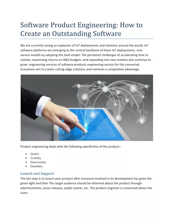 software product engineering how to create
