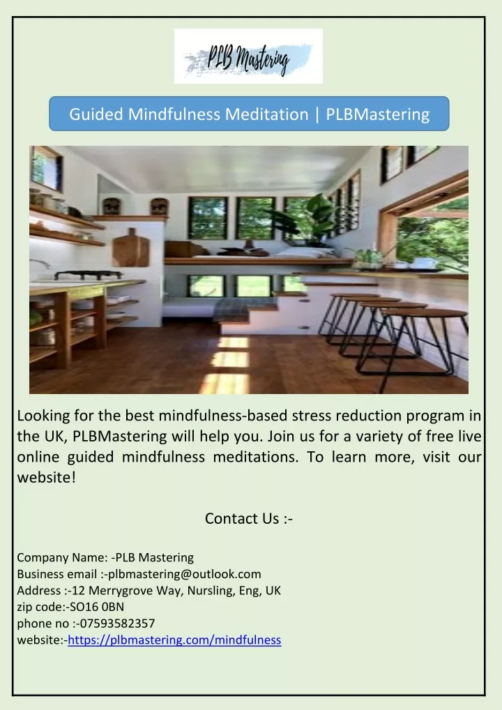 guided mindfulness meditation plbmastering