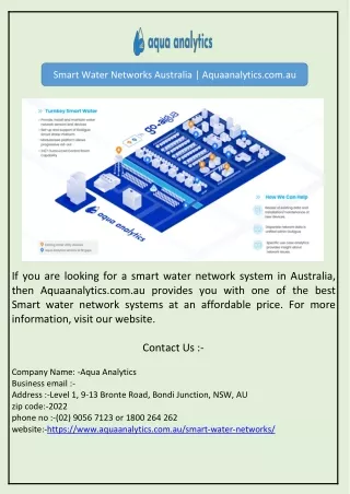 smart water networks australia aquaanalytics
