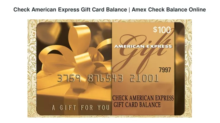 check american express gift card balance amex