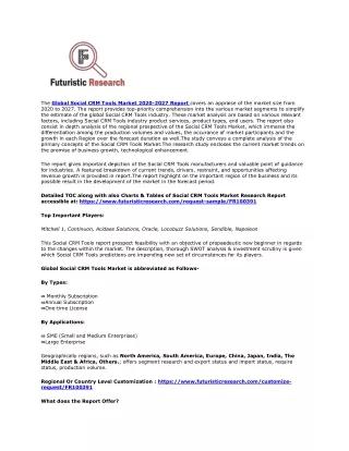 the global social crm tools market 2020 2027