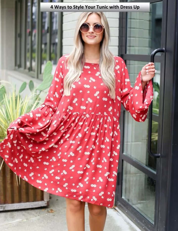 4 ways to style your tunic with dress up
