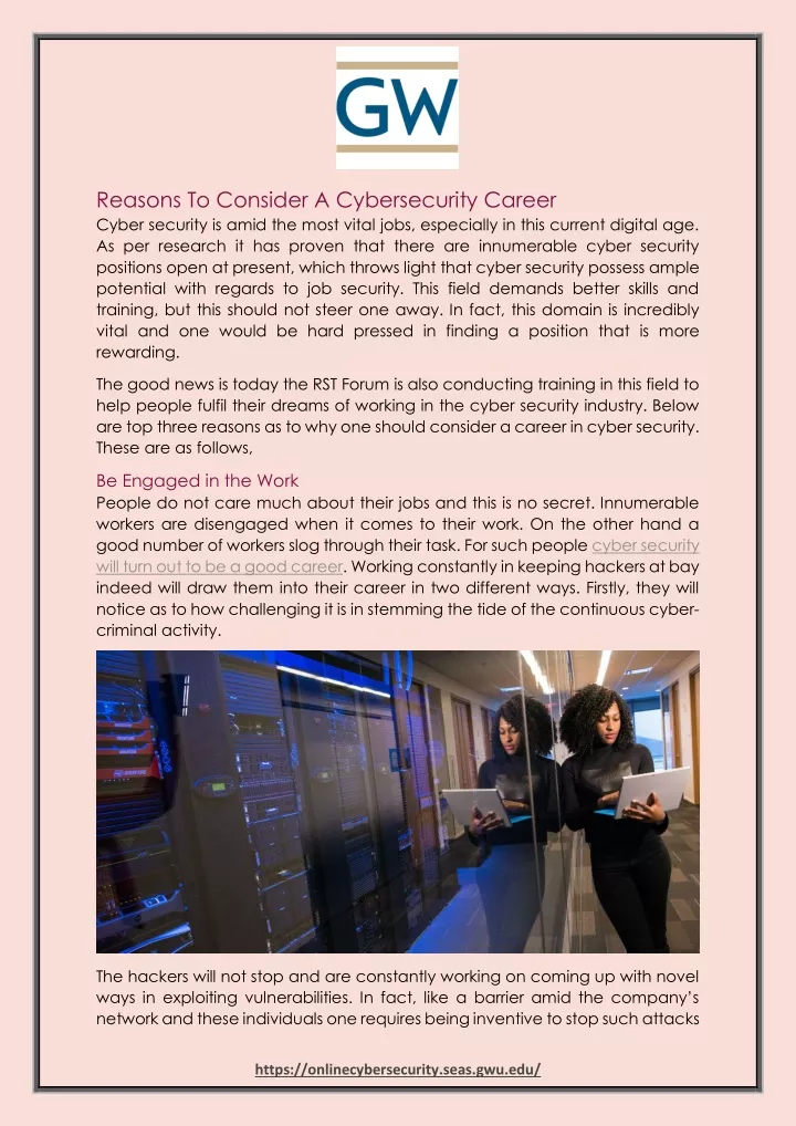 reasons to consider a cybersecurity career cyber