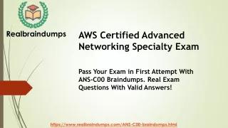 AWS Certified Advanced Networking Speciality Exam