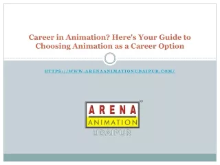 Career in Animation? Here's Your Guide to Choosing Animation as a Career Option