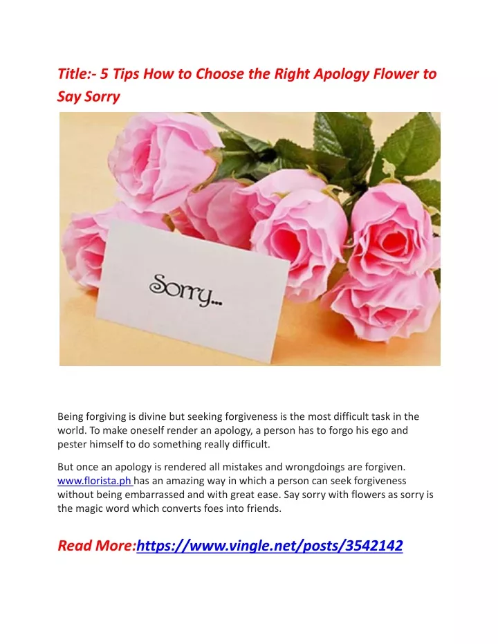 title 5 tips how to choose the right apology
