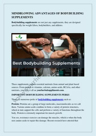 Best bodybuilding Supplements Online