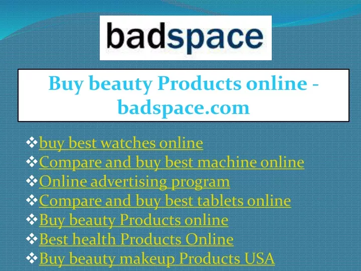 buy beauty products online badspace com