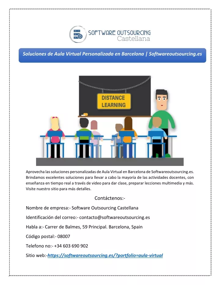 soluciones de aula virtual personalizada