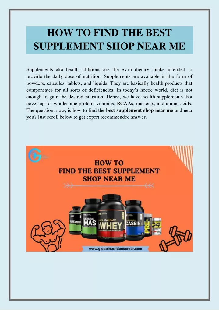 how to find the best supplement shop near me