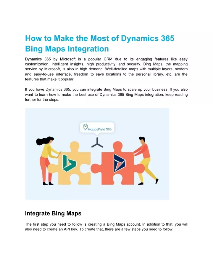 how to make the most of dynamics 365 bing maps