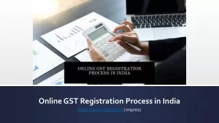 Online GST Registration Process in India