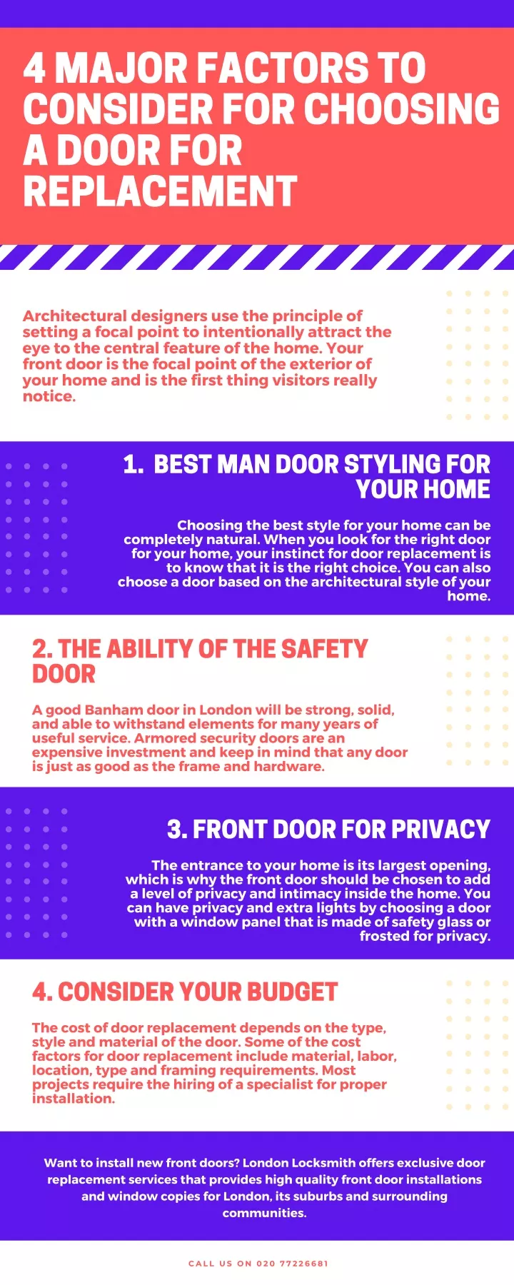 4 major factors to consider for choosing a door