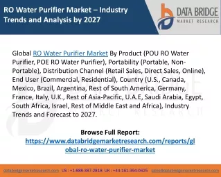 ro water purifier market industry trends