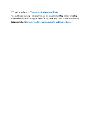 e training software top online training platform