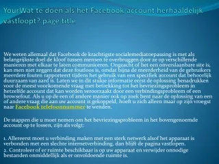 #Contact opnemen met Facebook online assistentie op uw systeem