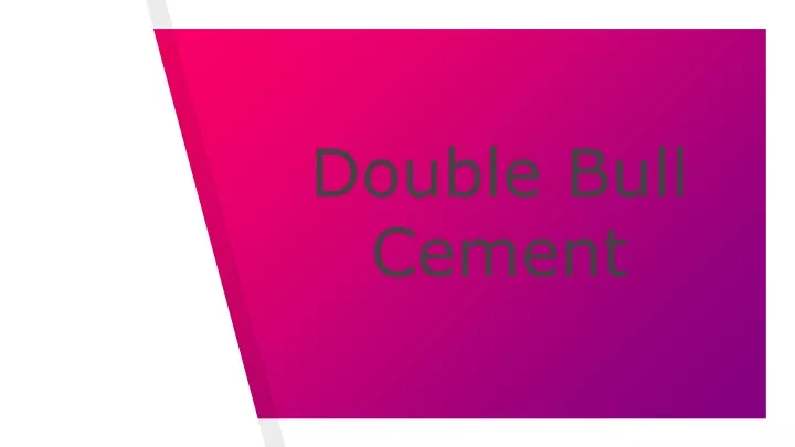 double bull cement