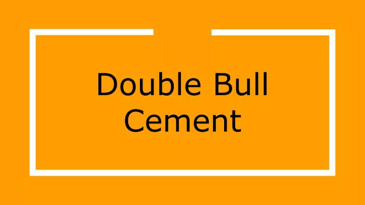 double bull cement