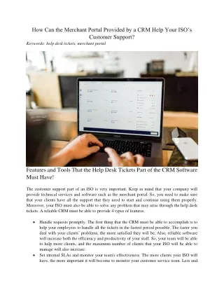 how can the merchant portal provided