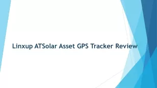 Linxup ATSolar Asset GPS Tracker