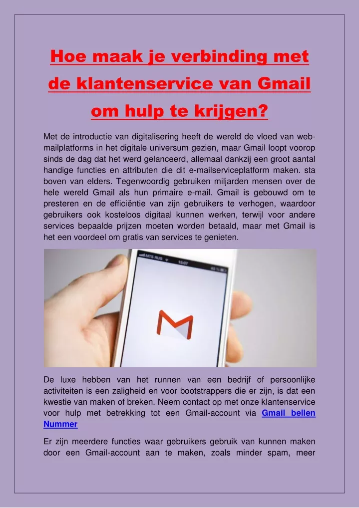 hoe maak je verbinding met de klantenservice