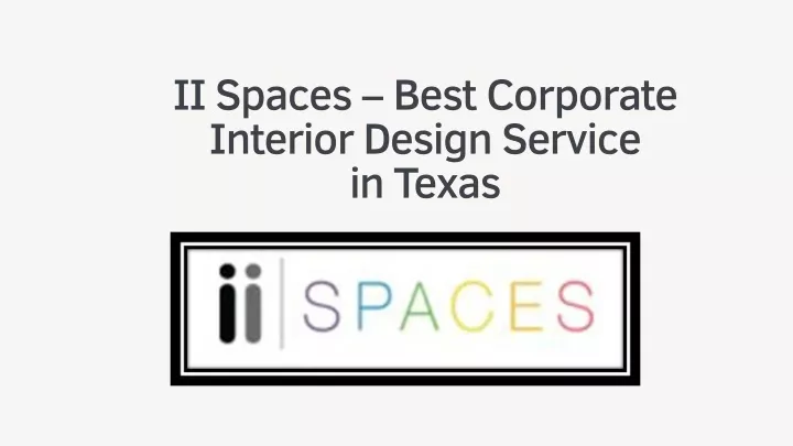 ii spaces best corporate interior design service
